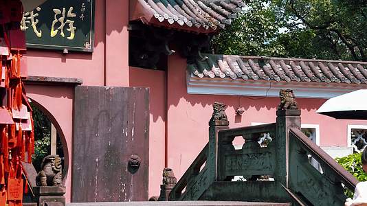 寺院古建筑宗教佛教香火祈福视频的预览图