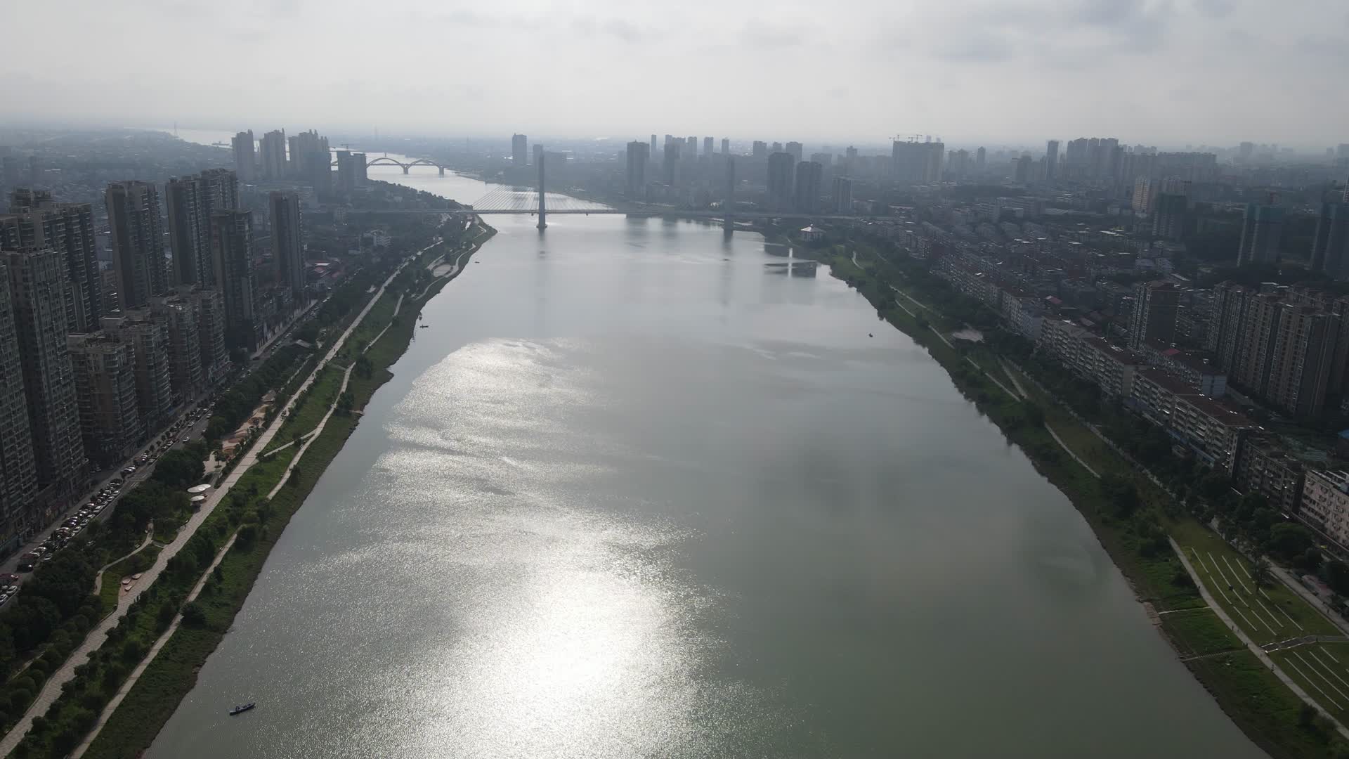 湖南益阳城市风光宣传片航拍视频的预览图