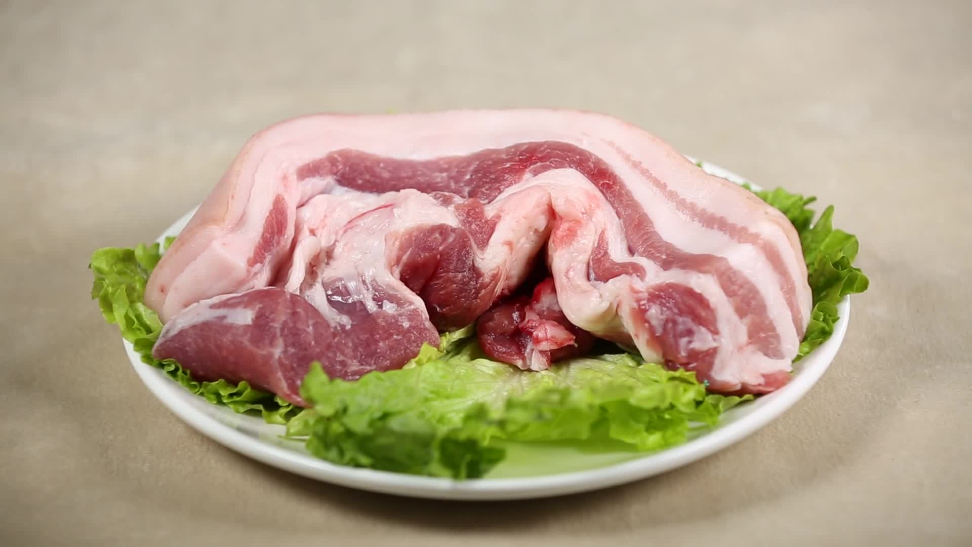 镜头合集五花肉猪肉大肉视频的预览图
