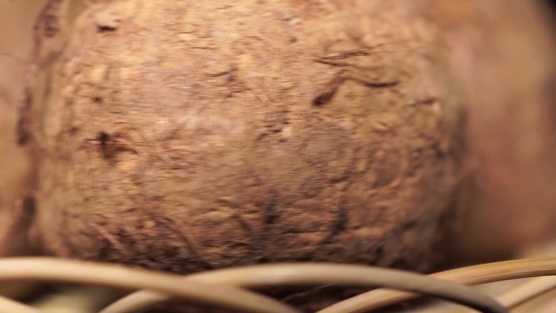 粗粮食材芋头山药视频的预览图