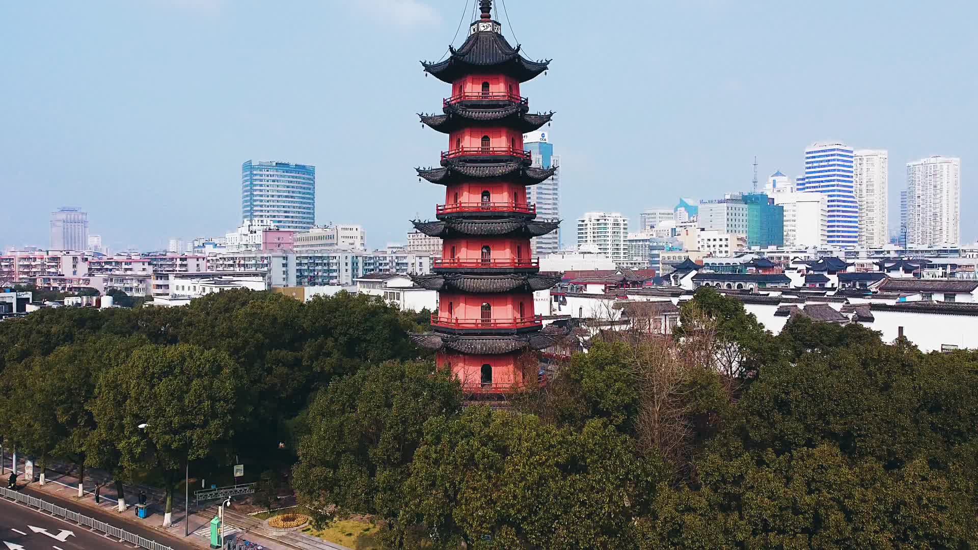 浙江省宁波城市风光地标性建筑视频的预览图