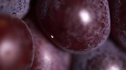 镜头合集观察葡萄果实表面寄生虫视频的预览图