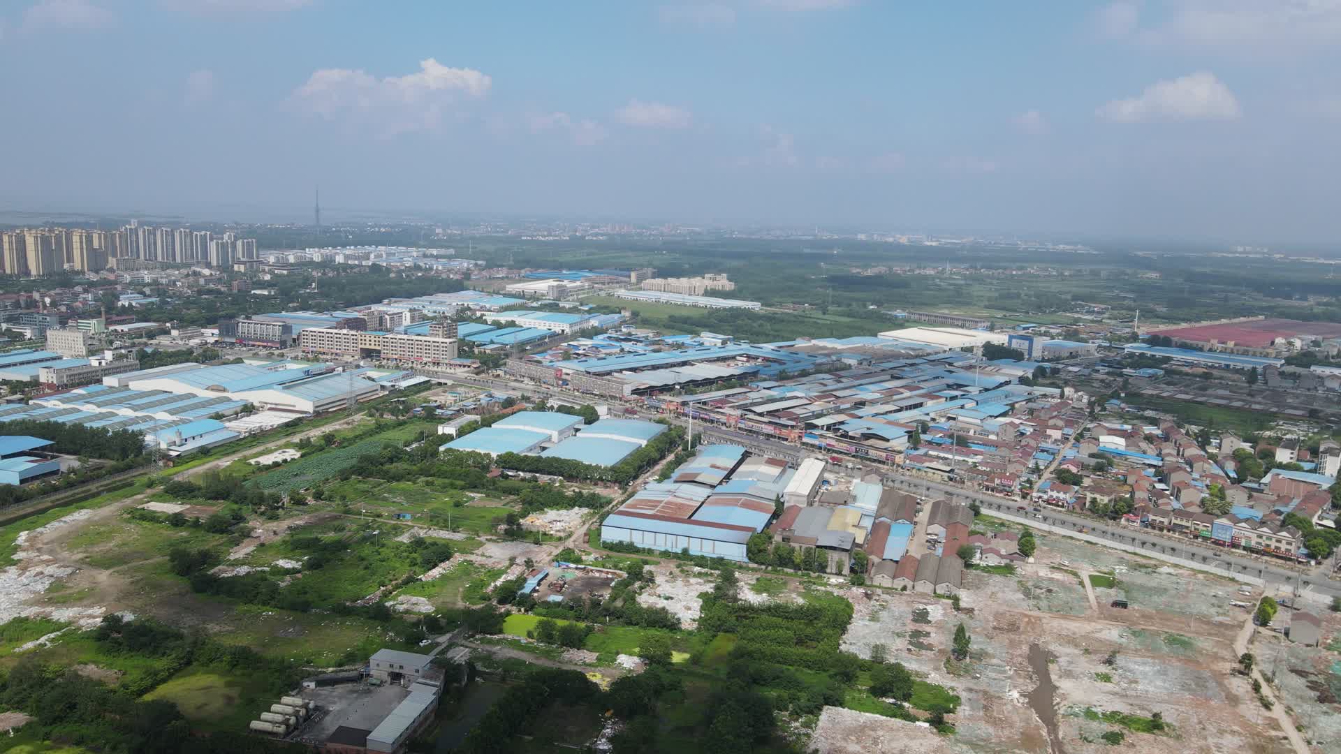 城市工业生产工厂航拍视频的预览图