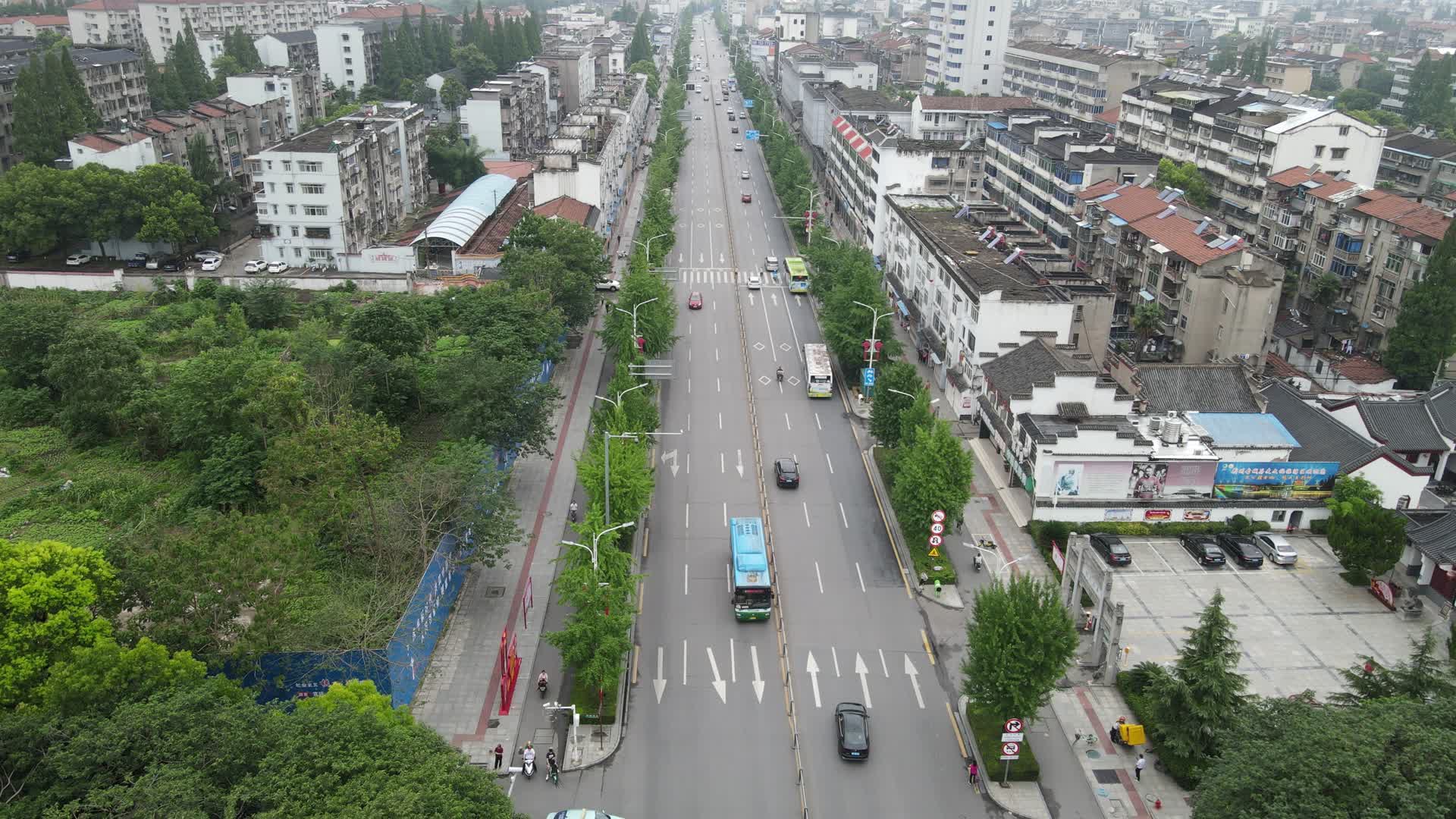 湖北荆州城市风光航拍视频的预览图