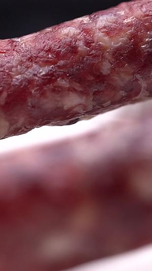 镜头合集四川特产腊肠香肠视频的预览图