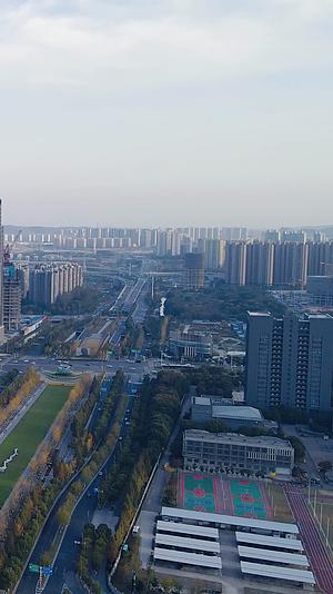 城市航拍江苏南京城市风光竖屏视频的预览图