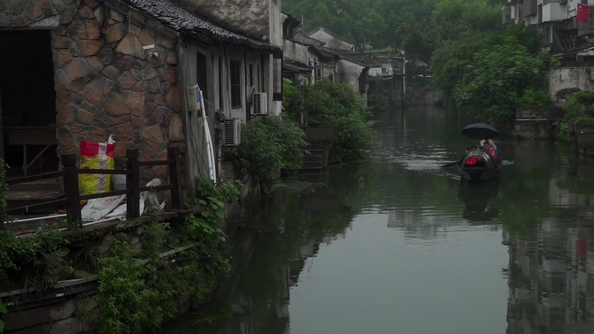 绍兴书圣故里江南水乡风景视频的预览图