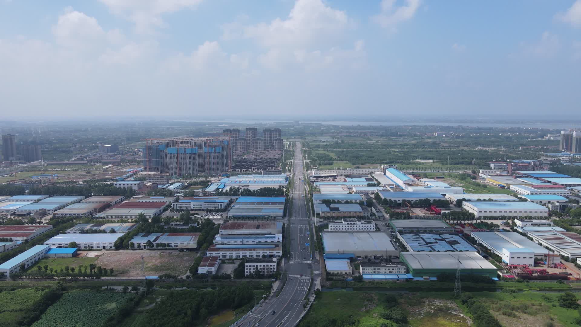 湖北荆州交通大道航拍视频的预览图