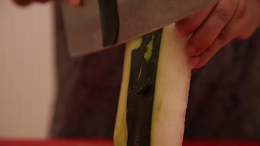 美食镜头合集去皮冬瓜肉视频的预览图