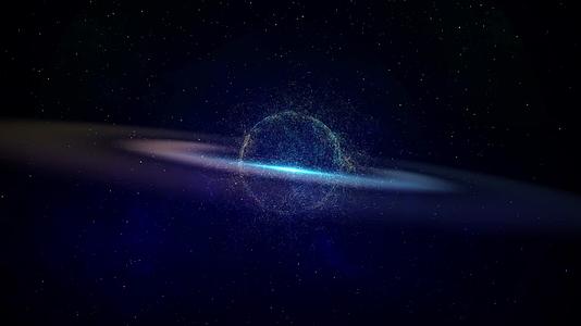 唯美星球夜空舞台背景视频视频的预览图