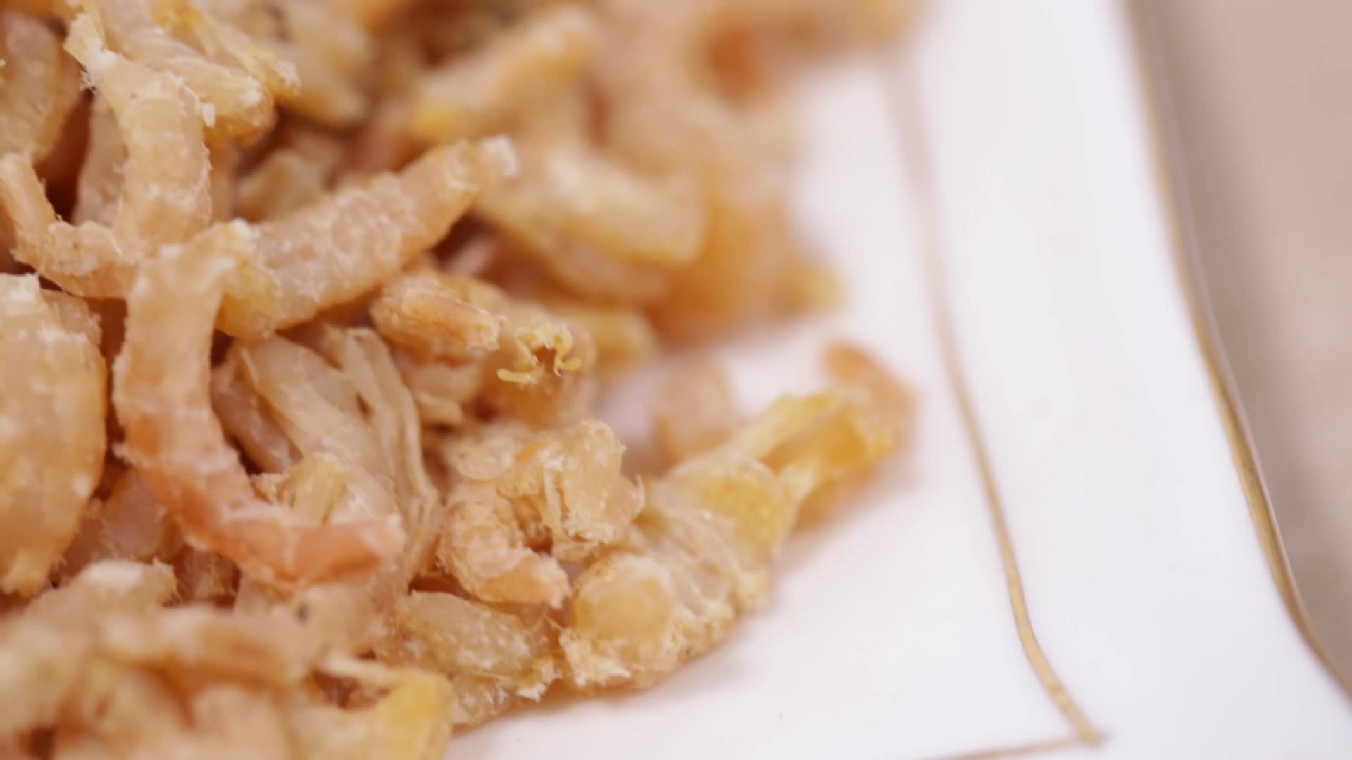 镜头合集海鲜干货海货瑶柱虾米虾仁视频的预览图