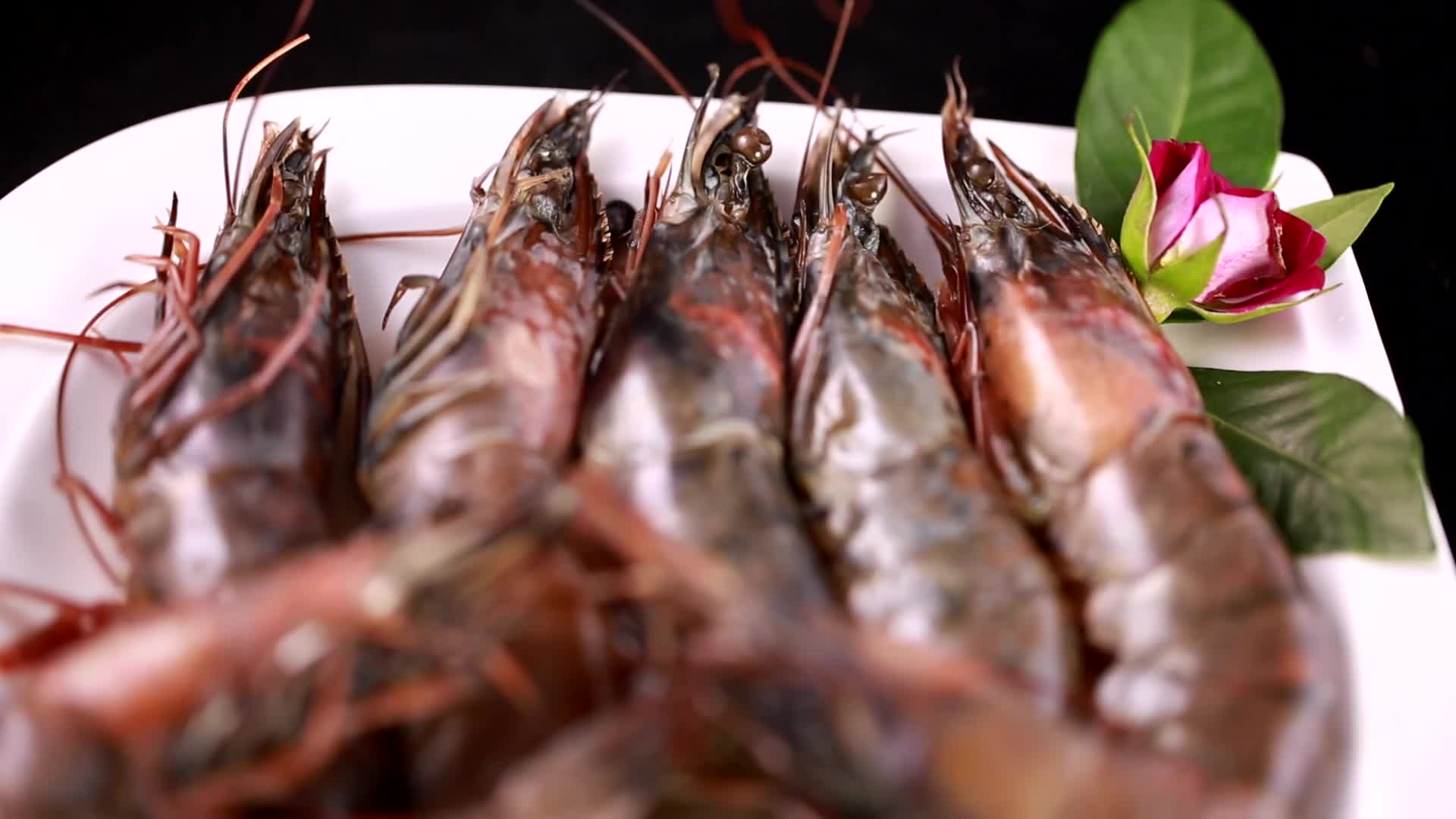 镜头合集黑虎虾对虾海虾视频的预览图