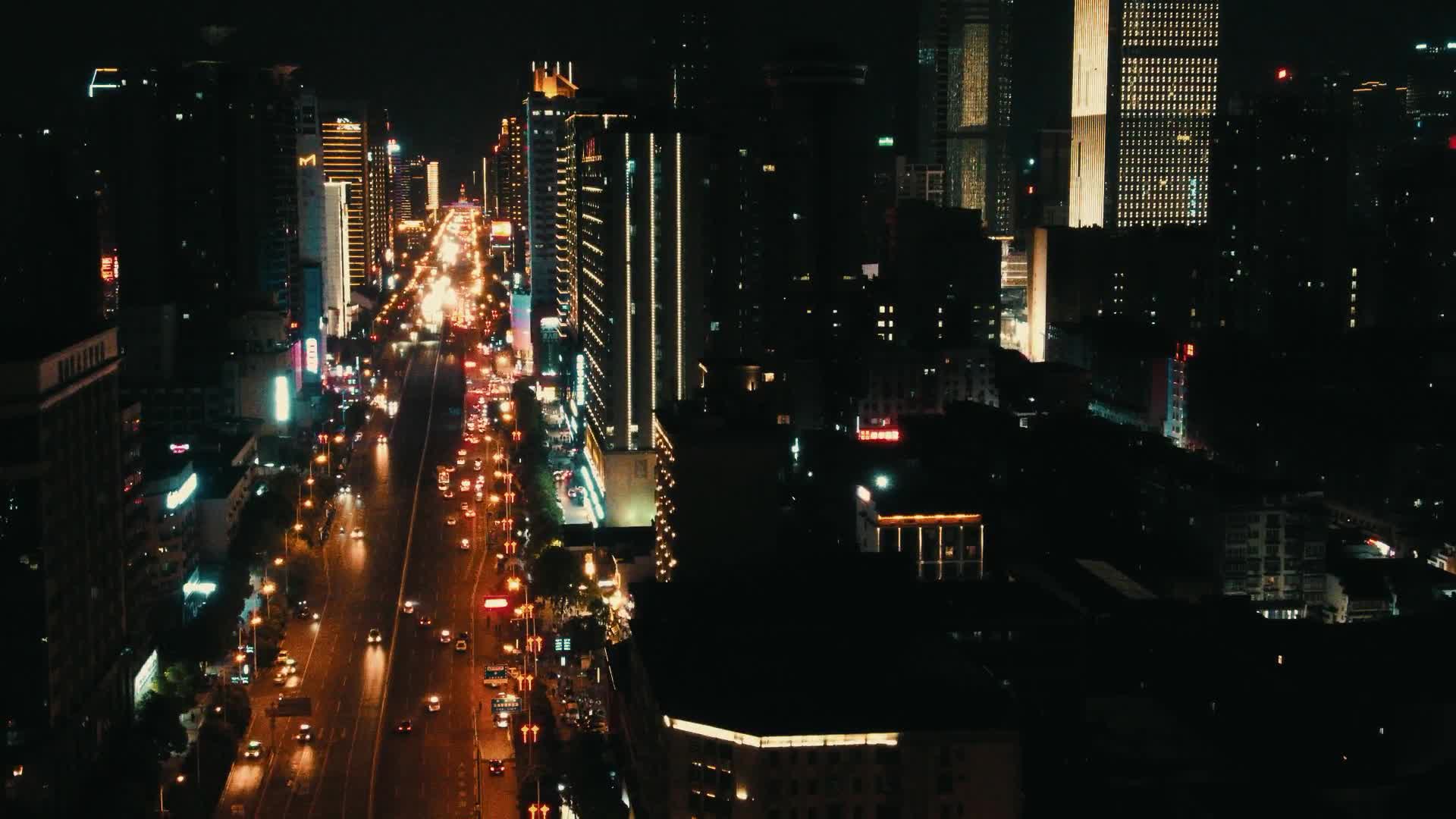 湖南长沙城市夜景视频的预览图