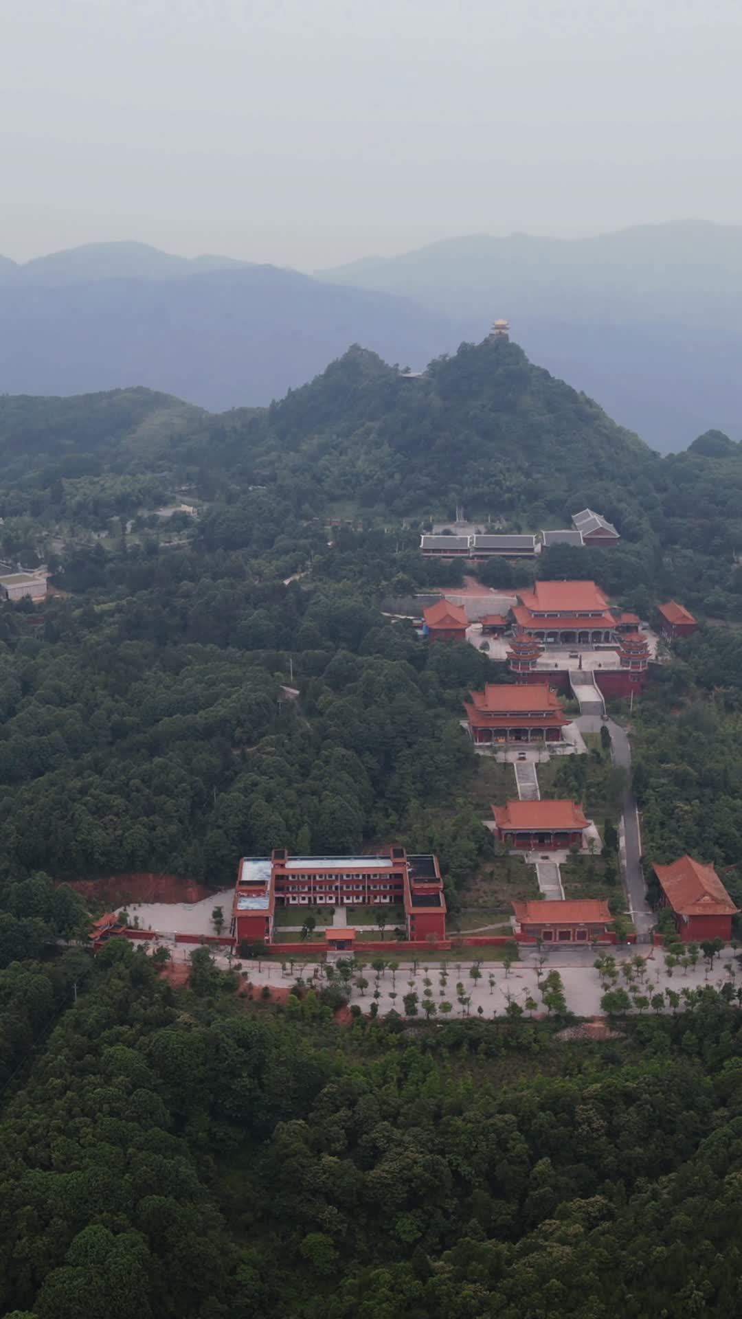 旅游景区湖南靖州飞山景区飞山寺视频的预览图
