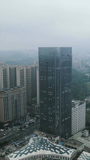 城市航拍邵阳步步高新天地视频的预览图