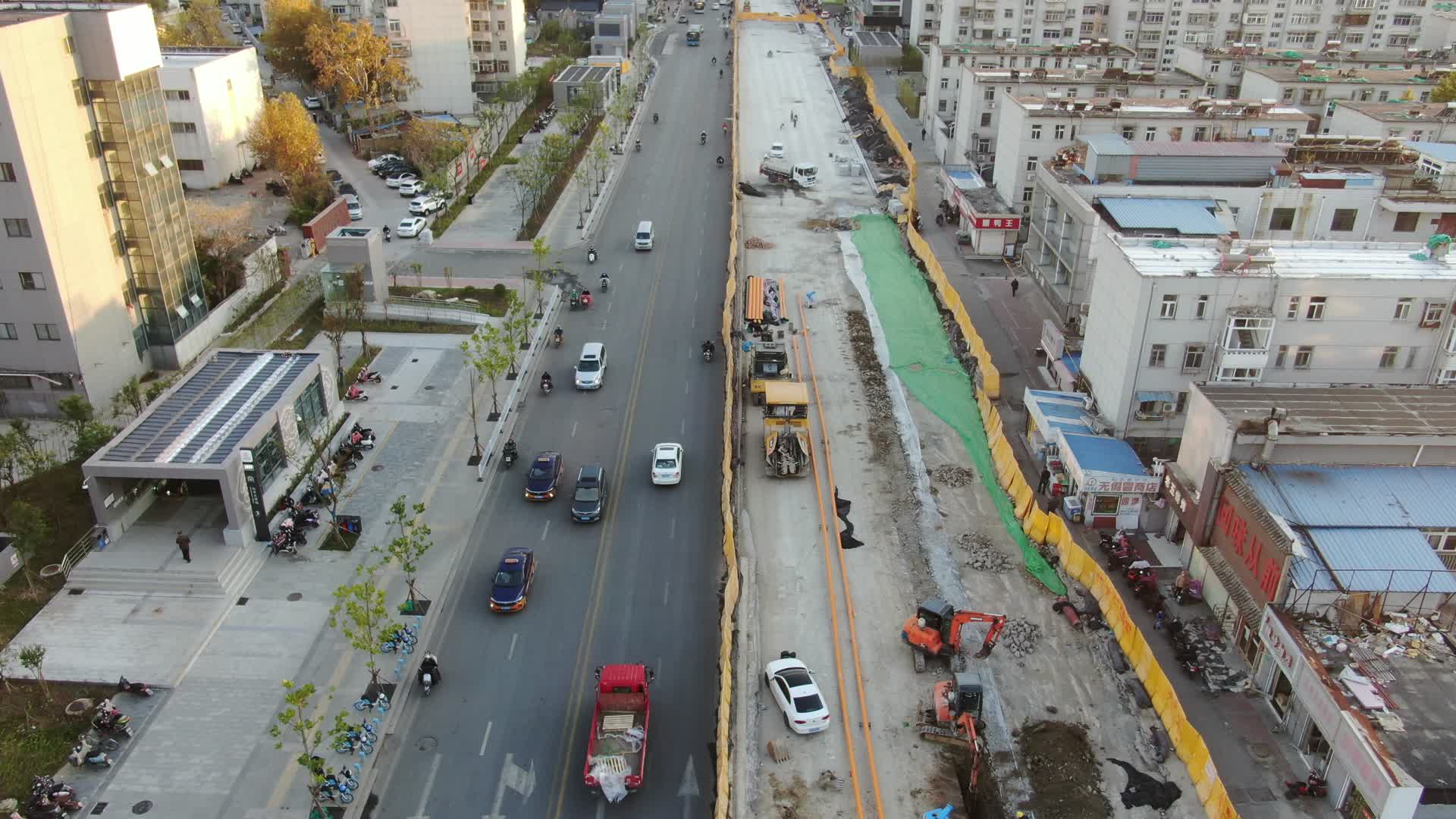 城市航拍江苏徐州城市交通视频的预览图