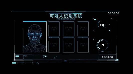AI人工智能犯罪可疑人员识别HUD区位图视频的预览图