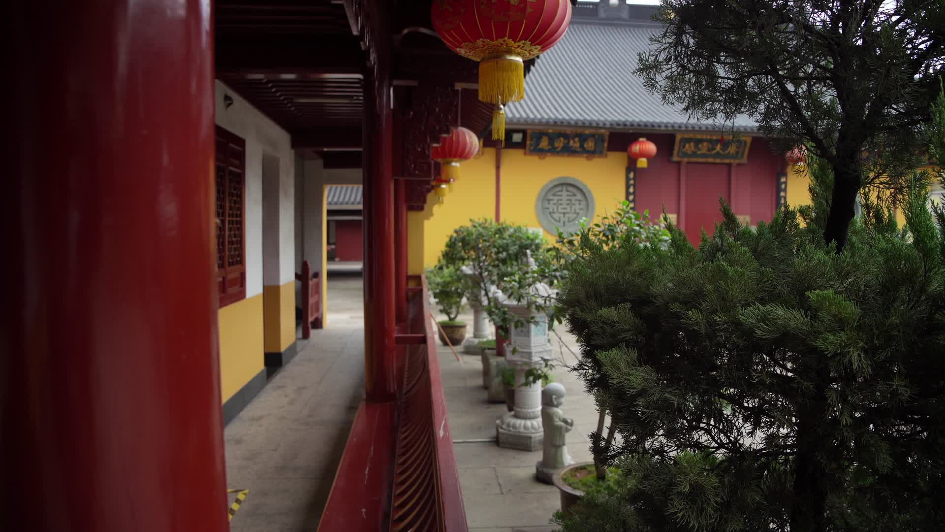 绍兴乐古寺禅院建筑视频的预览图