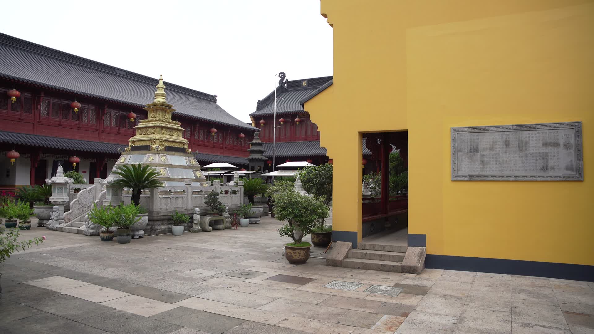 绍兴乐古寺禅院建筑视频的预览图
