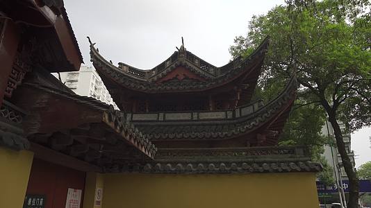 杭州江寺公园古典园林视频的预览图