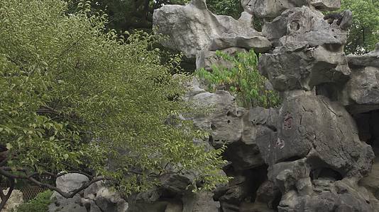 杭州江寺公园古典园林风景视频的预览图