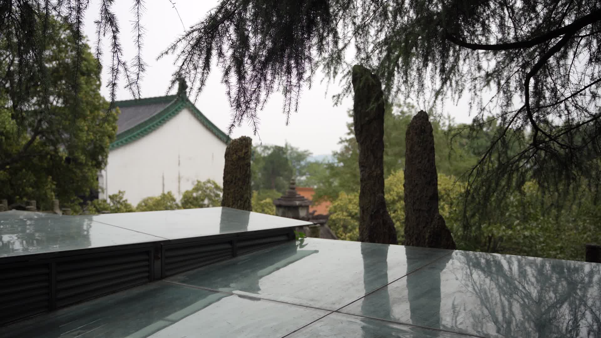 杭州西湖景区中山公园清行宫遗址视频的预览图