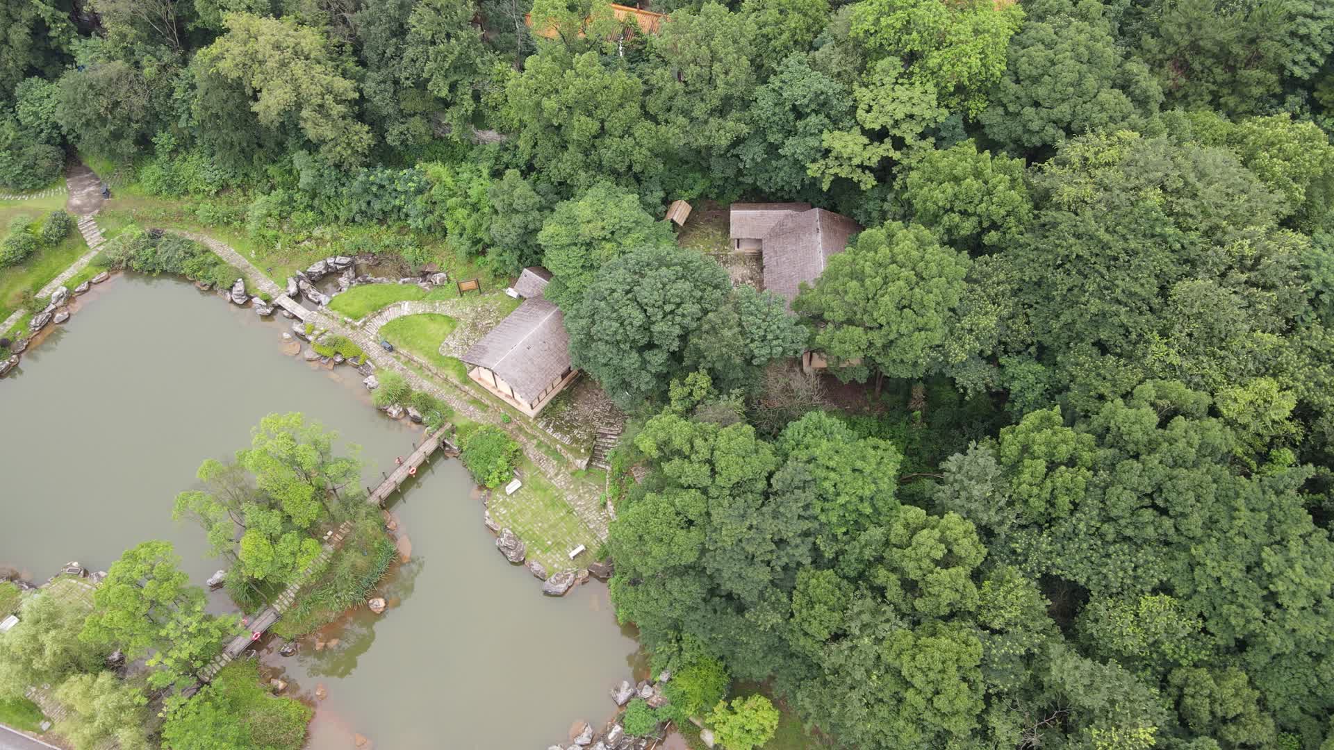 湖南汨罗屈子文化园4A景区航拍视频的预览图