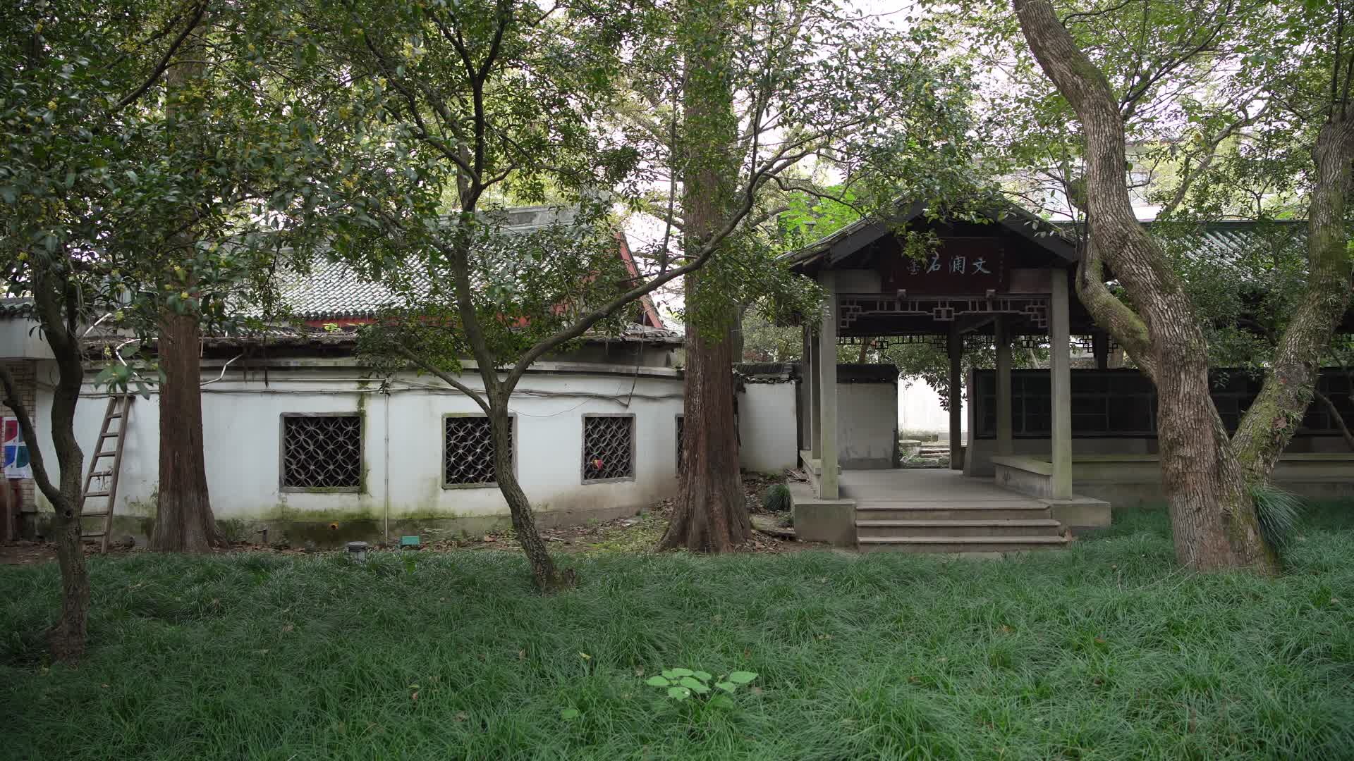 杭州西湖景区浙江图书馆旧址视频的预览图