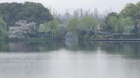 杭州西湖景区西泠桥视频的预览图