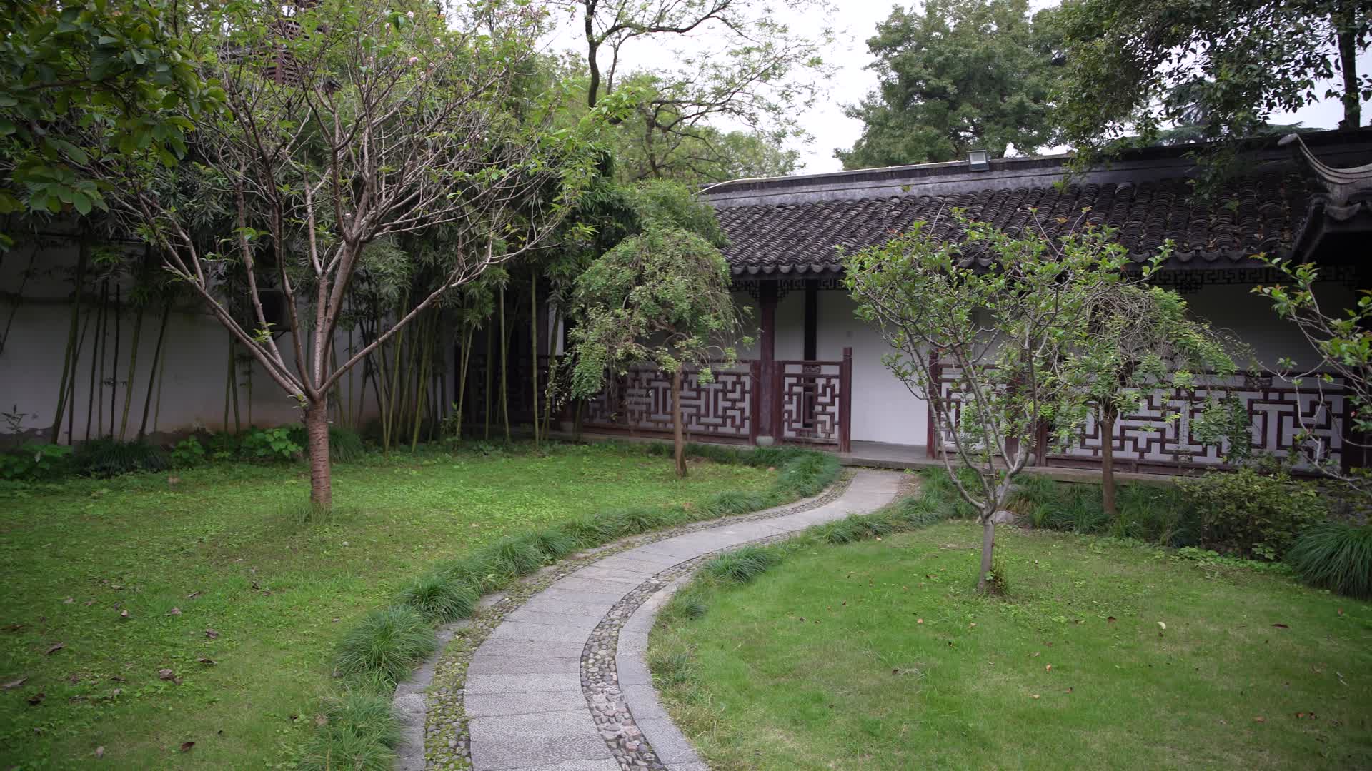 杭州西湖景区文澜阁风景视频的预览图