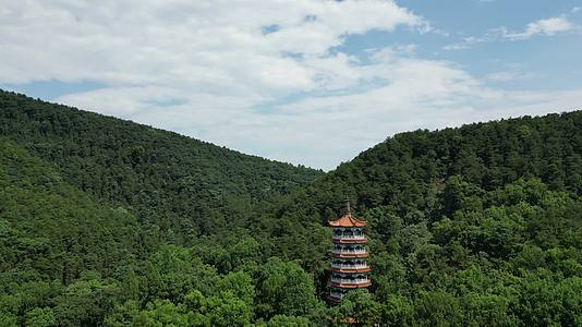 旅游景区湖南常德夹山国家森林公园野拂维禅师塔视频的预览图