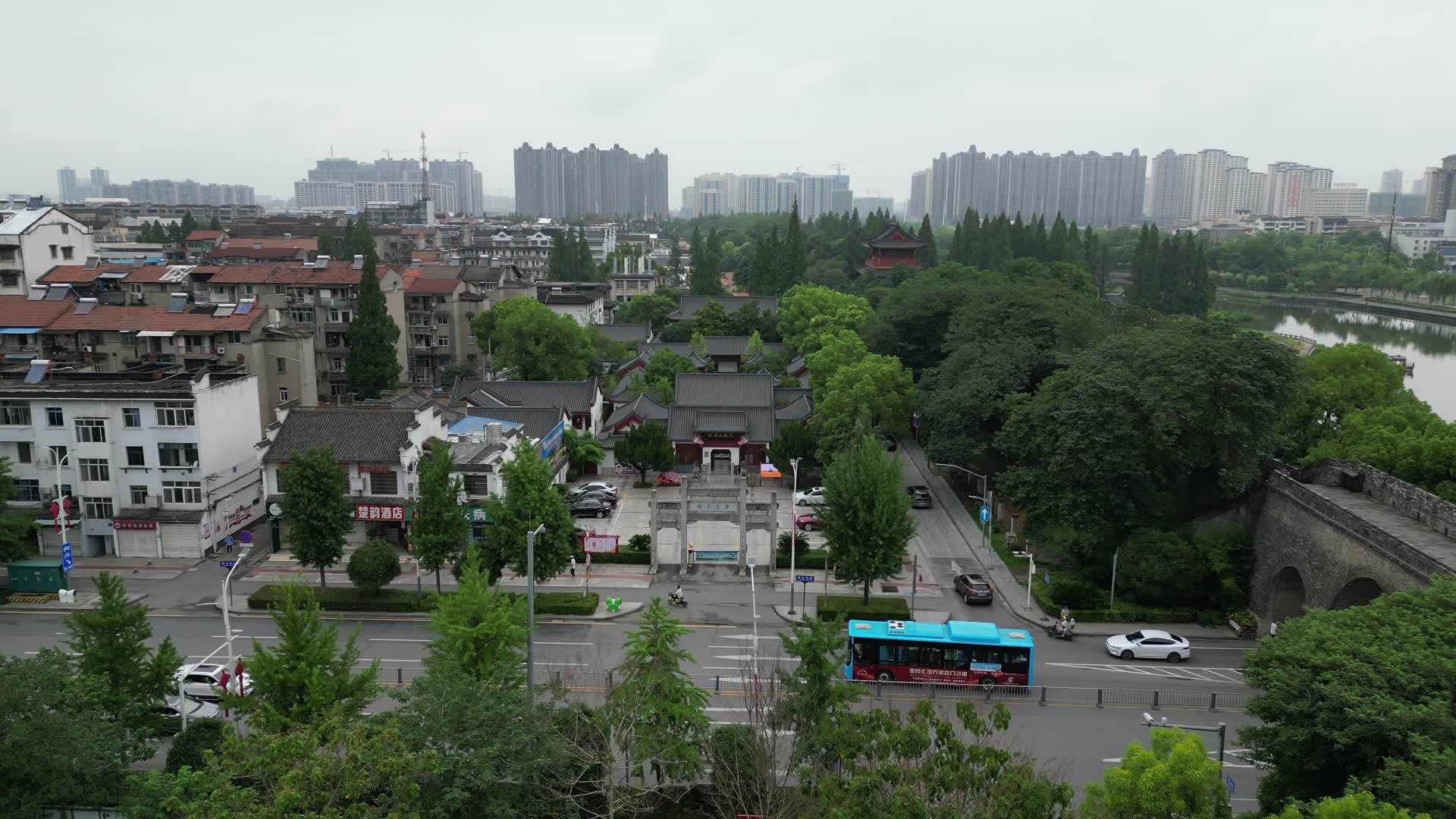 旅游景区湖北荆州古城4A景区张居正故居视频的预览图