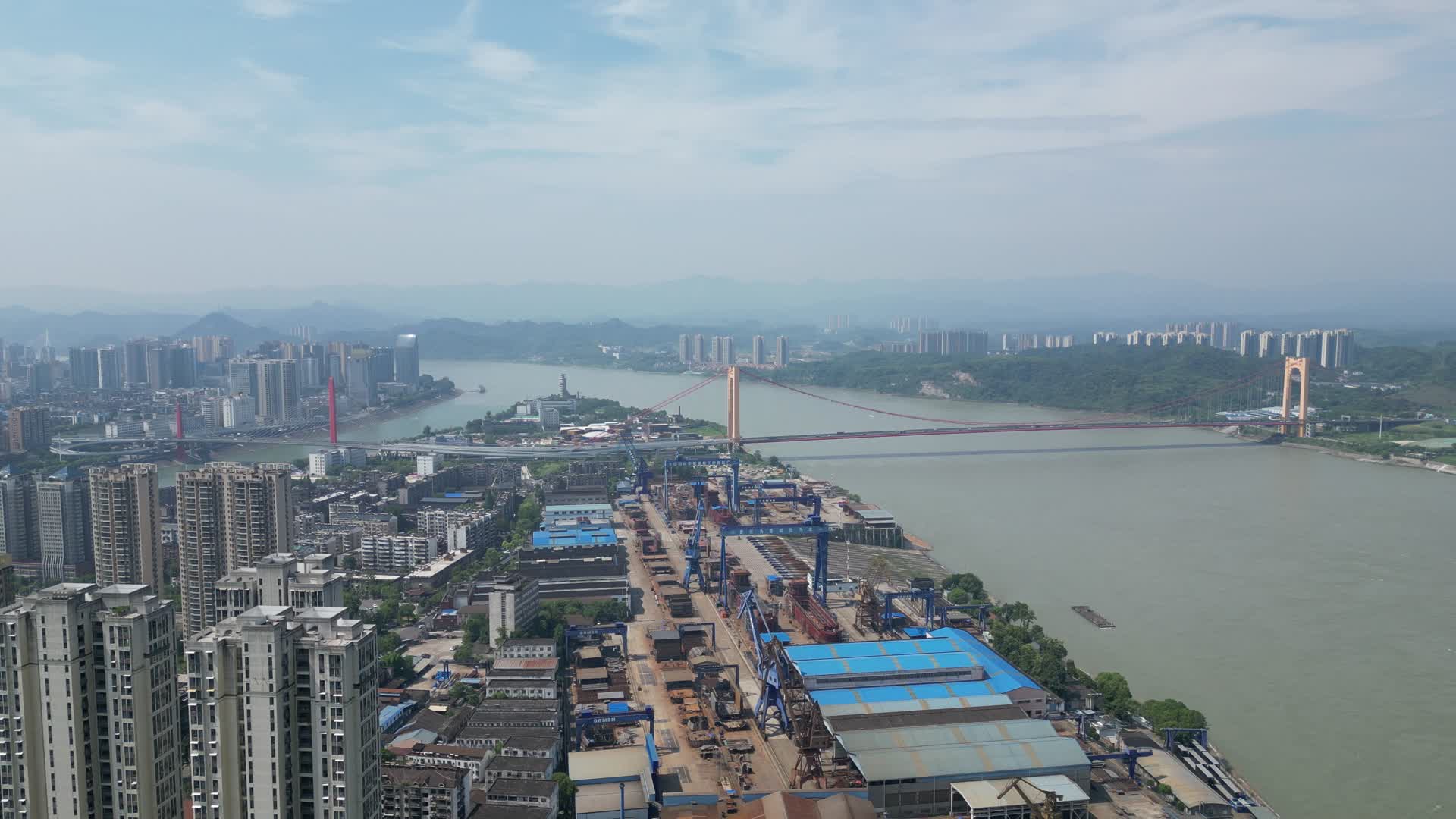 湖北宜昌至喜长江大桥视频的预览图