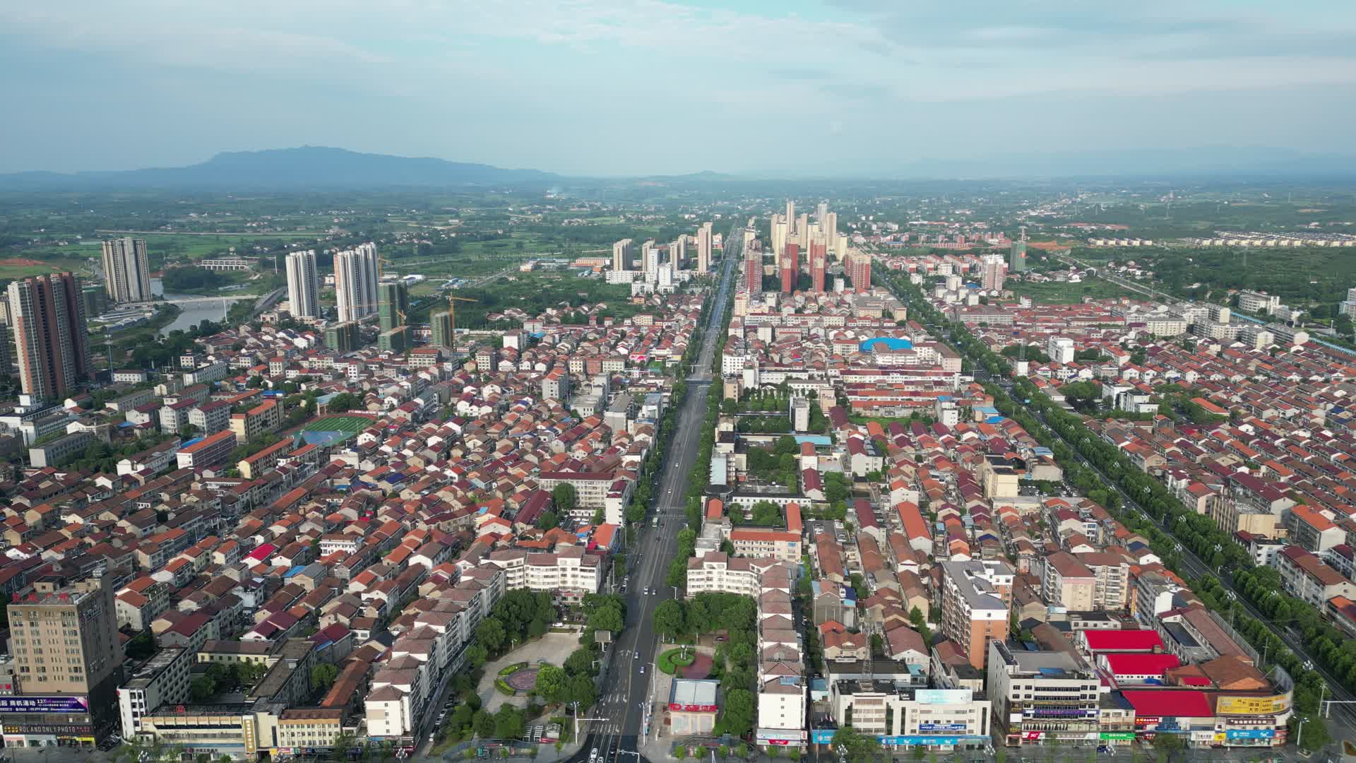 湖南澧县城市建设航拍视频的预览图