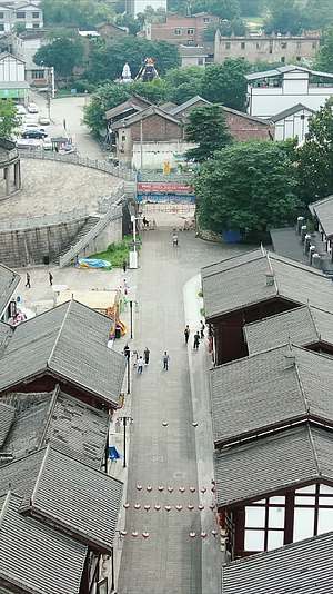 湖南湘潭窑湾历史文化街区竖屏航拍视频的预览图