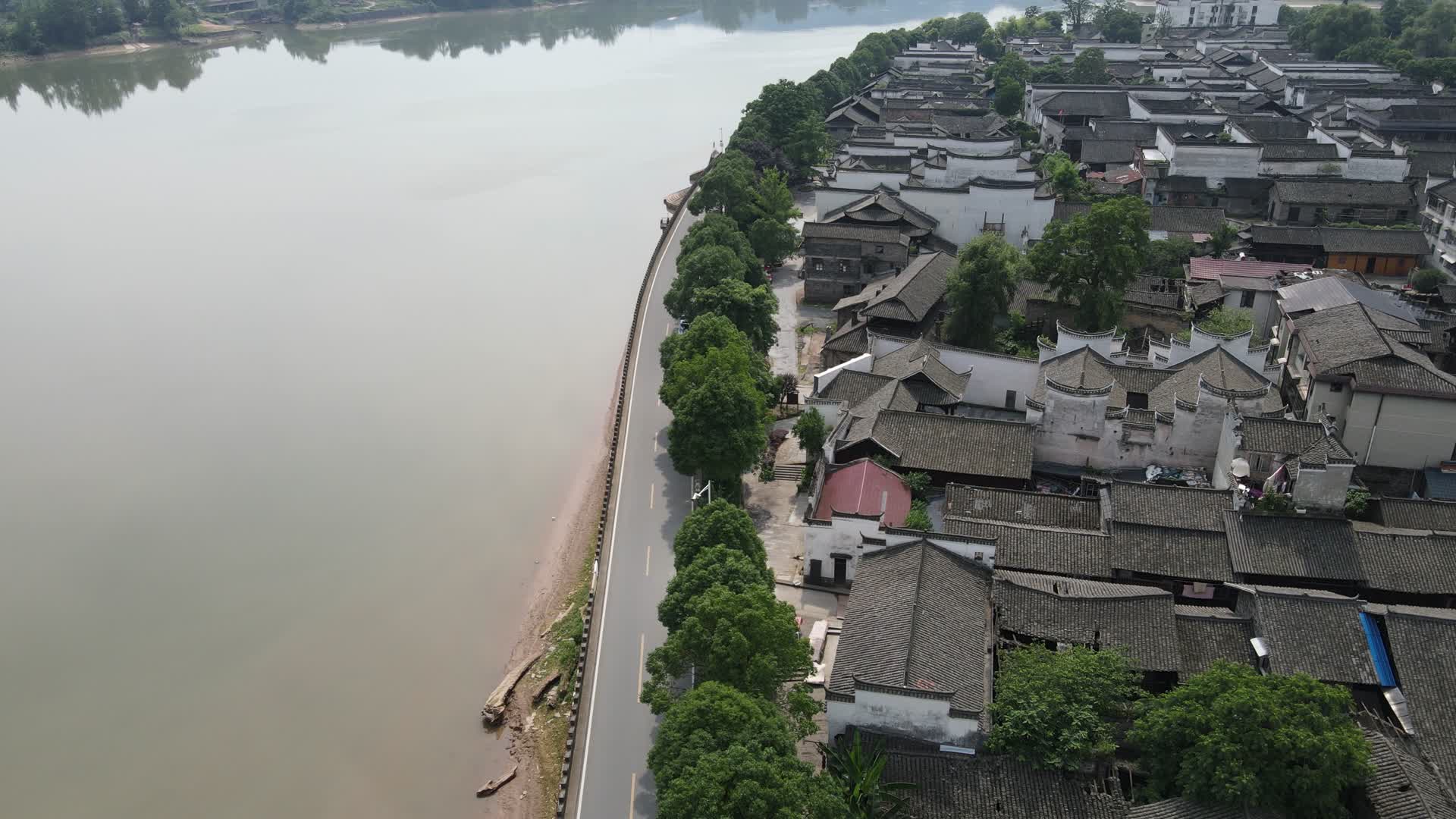 航拍湖南怀化黔阳古城4A景区视频的预览图