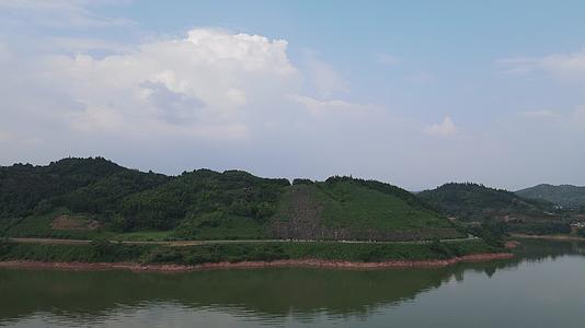 航拍湖南怀化洪江清江湖湿地公园视频的预览图