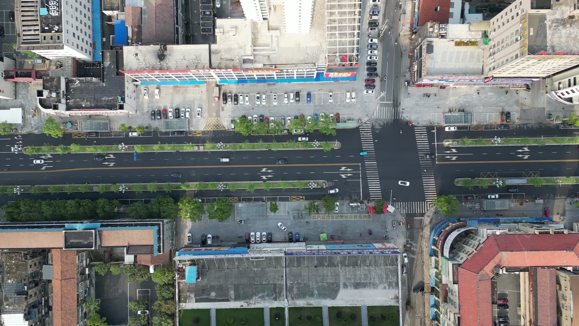 湖南常德澧县城市建设交通航拍视频的预览图