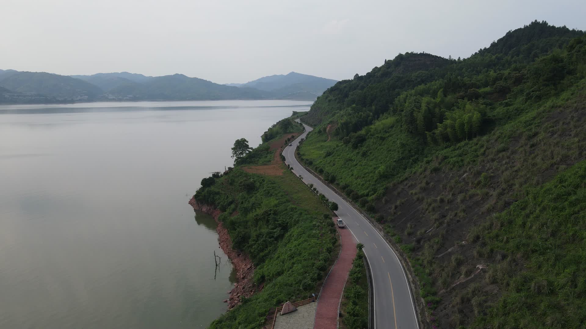 航拍湖南怀化清江湖国家湿地公园视频的预览图