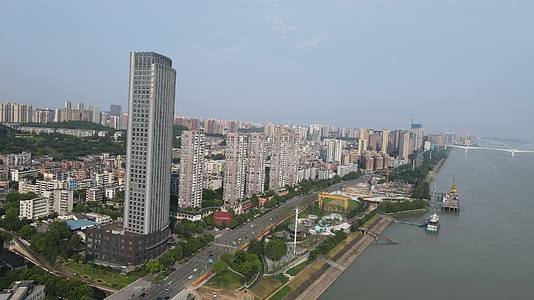 城市航拍湖北宜昌三峡旅游度假区视频的预览图