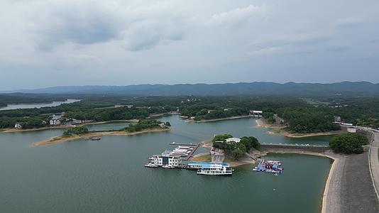 旅游景区湖北荆州洈水景区视频的预览图