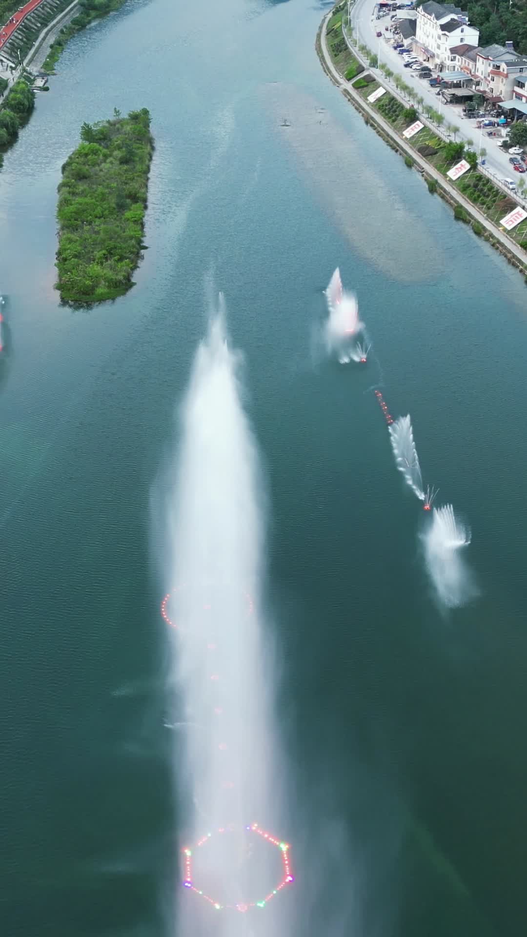 航拍湖北宜昌兴山县古夫河风光视频的预览图
