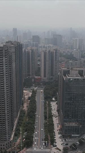 航拍株洲城市交通大道视频的预览图