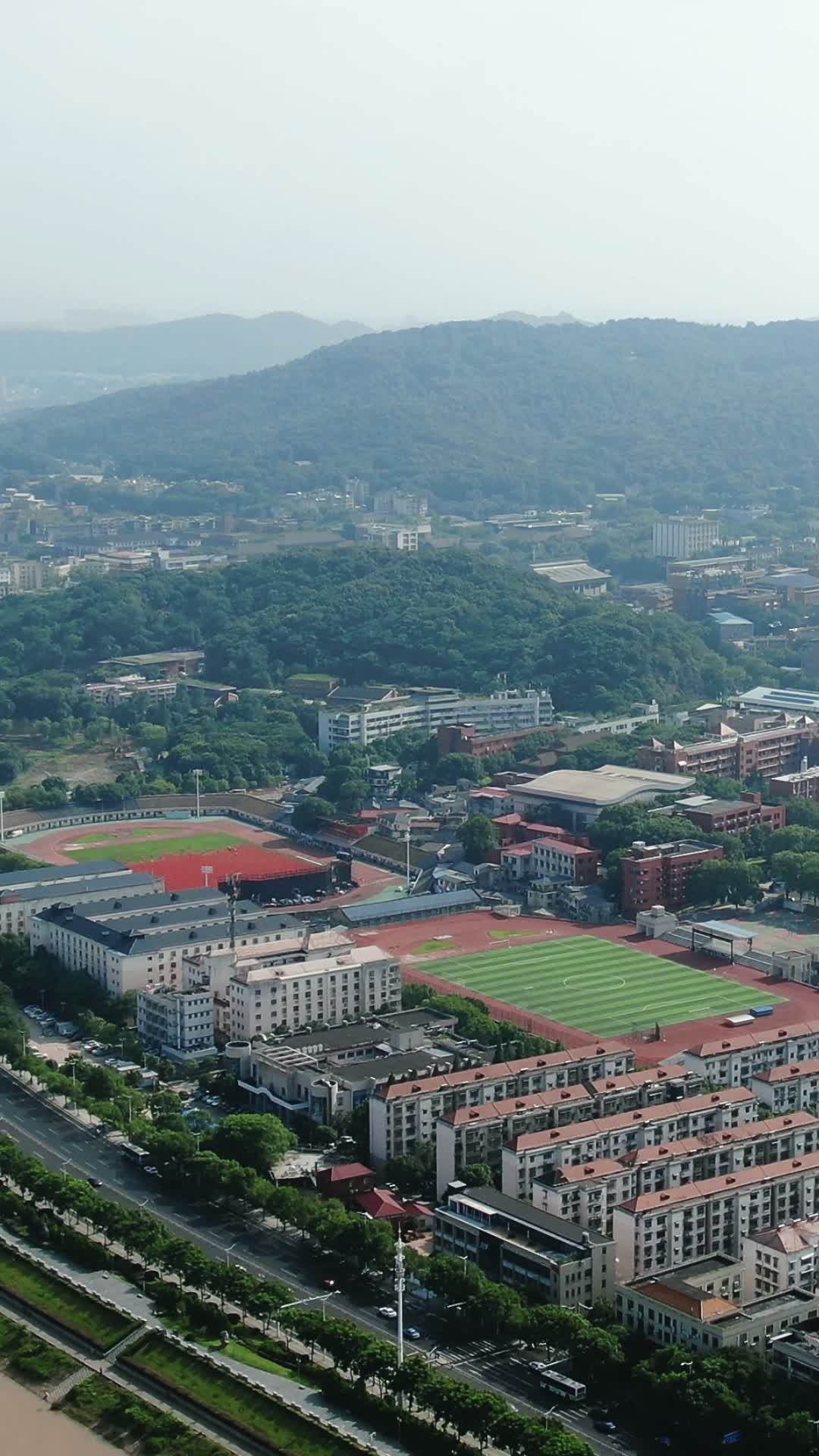 航拍湖南师范大学视频的预览图