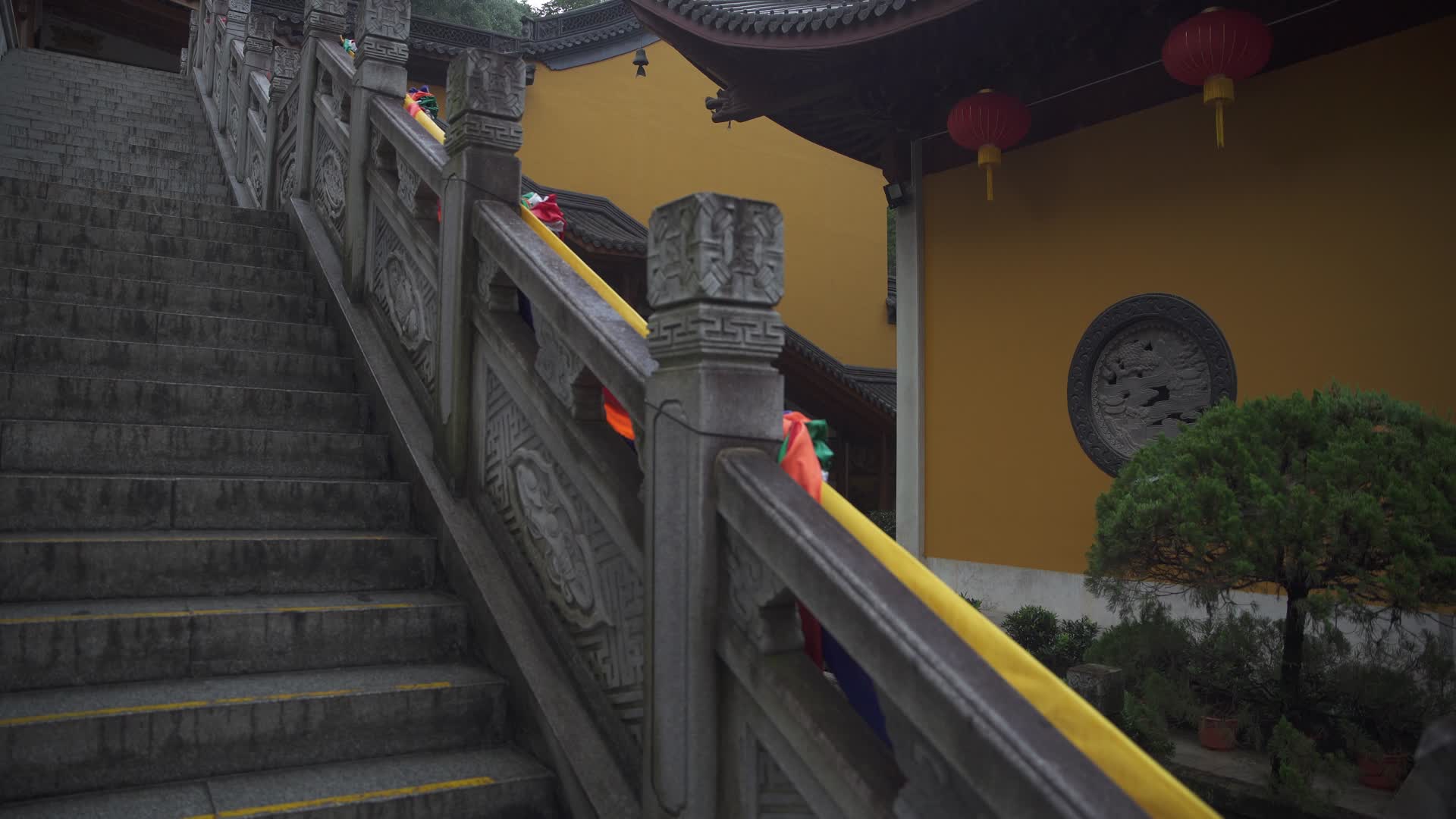 杭州千年古刹上天竺风景视频的预览图