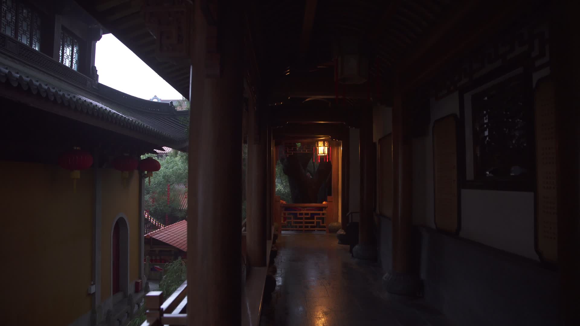 杭州千年古刹上天竺夜景视频的预览图