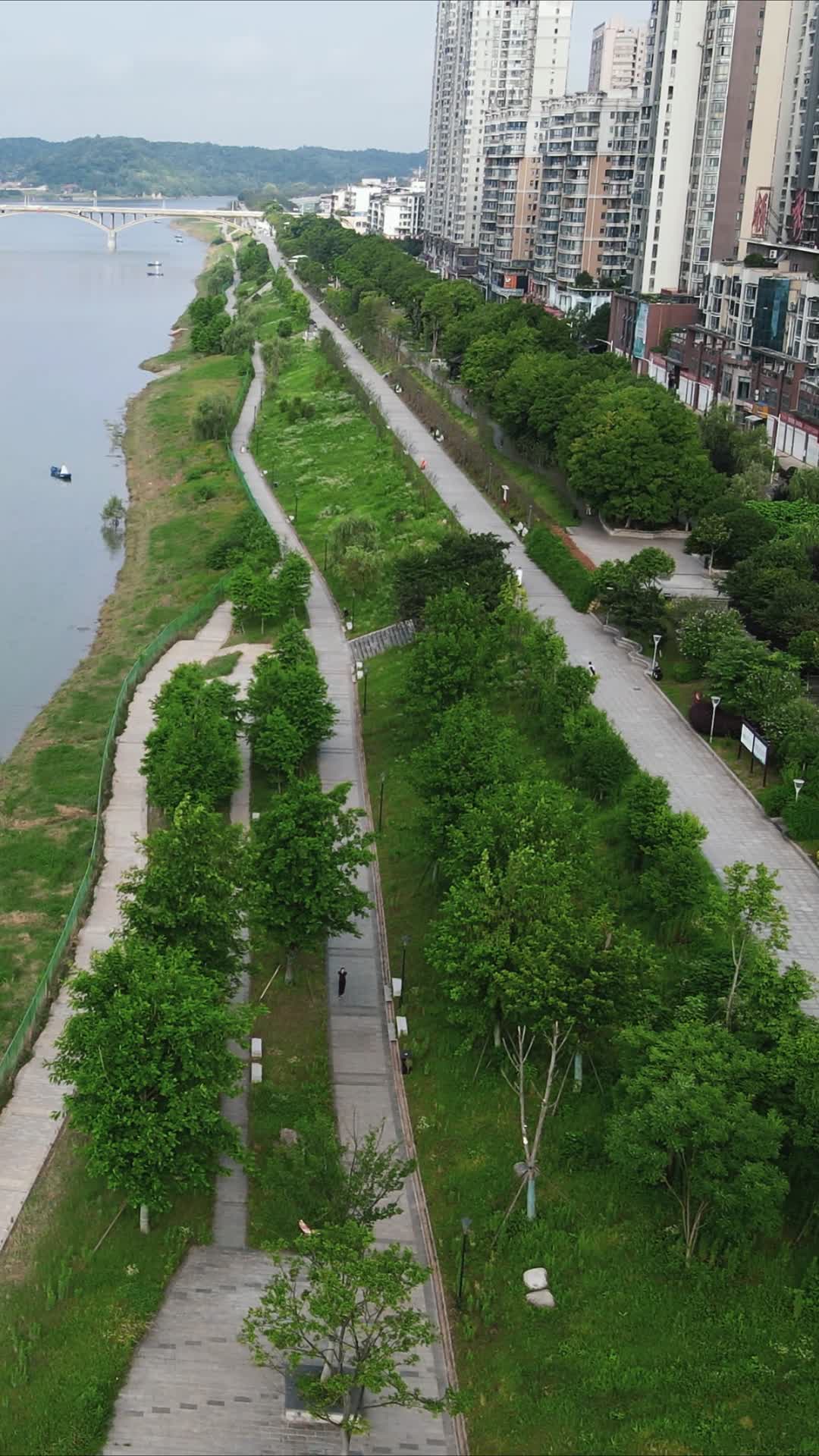 湖南益阳城市风光带竖屏航视频的预览图