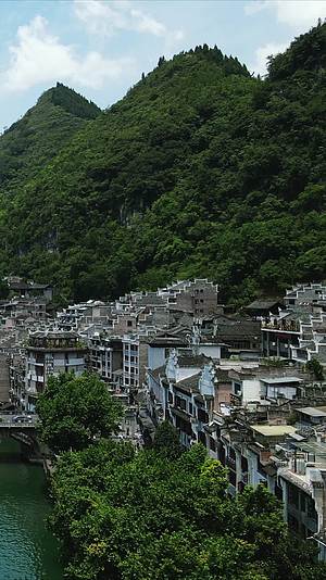 贵州镇远古镇5A景区竖屏航拍视频的预览图
