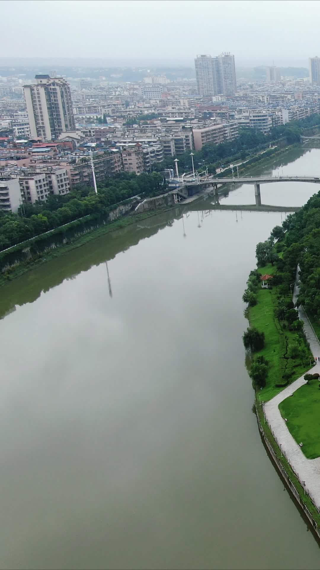 湖南黔阳古城4A景区竖屏航拍视频的预览图