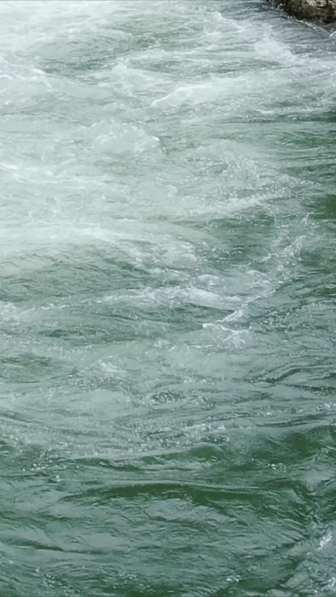 山间溪流流水竖屏航拍视频的预览图